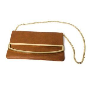 Vintage - DUNE London Women's Purse - HandBag - Brown w/ Gold Chain Bag, Elegant